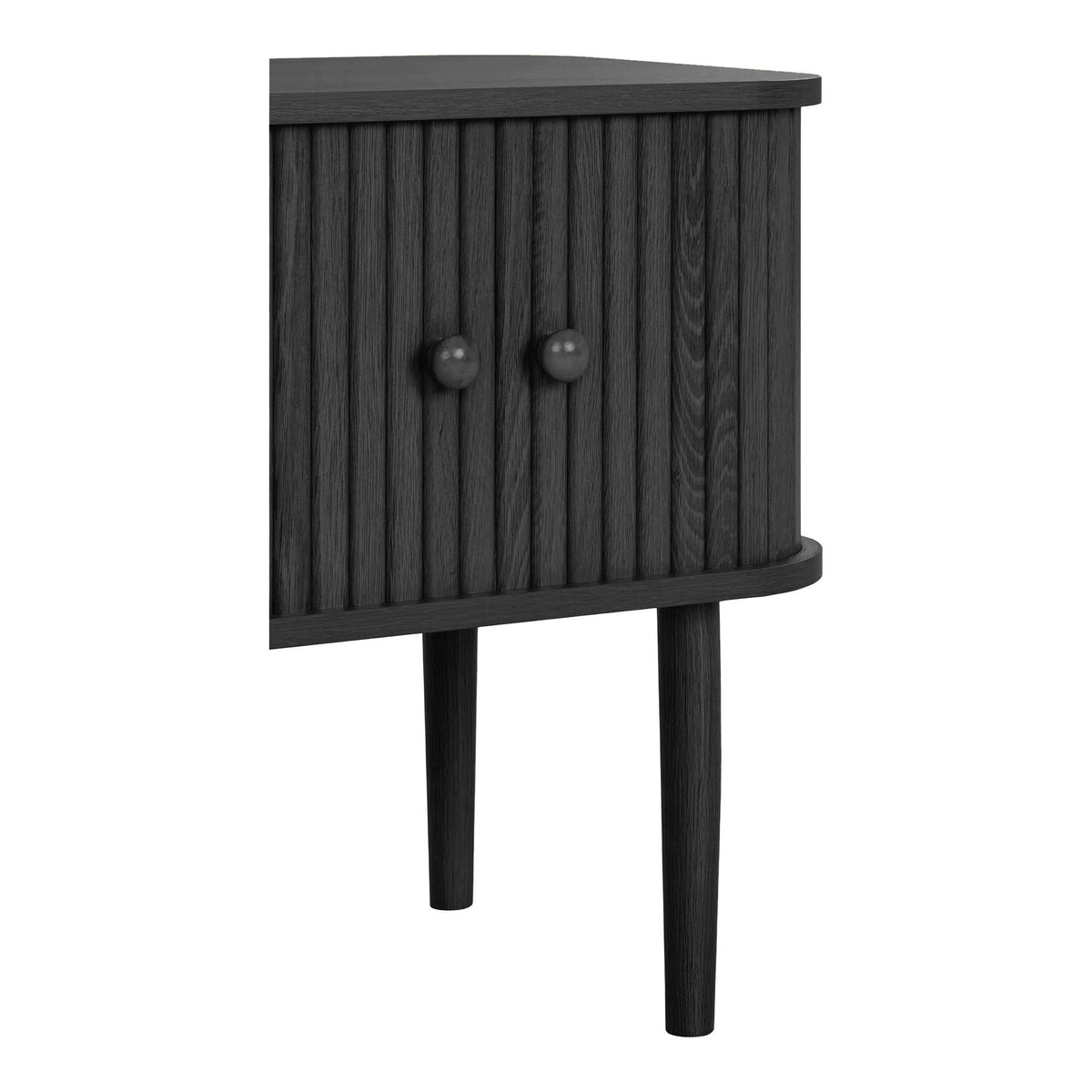 Nikko Hjørnebord - Hjørnebord, 2 Låger, Sort  45X40X50,5 Cm ⎮ 5713917047741 ⎮ 2151610 