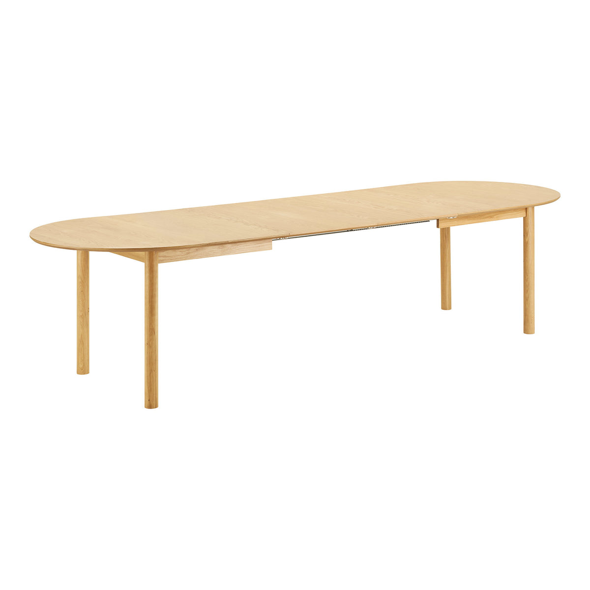 Bundaberg Spisebord - Spisebord, Egefiner, Natur, Inkl. To Tillægsplader 100X200-250-300X75 Cm ⎮ 5713917046980 ⎮ 2202025 