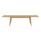 Darwin Spisebord - Spisebord, Egefiner, Natur, Inkl. To Tillægsplader 100X240-290-340X75 Cm  ⎮ 5713917037476 ⎮ 2202030 