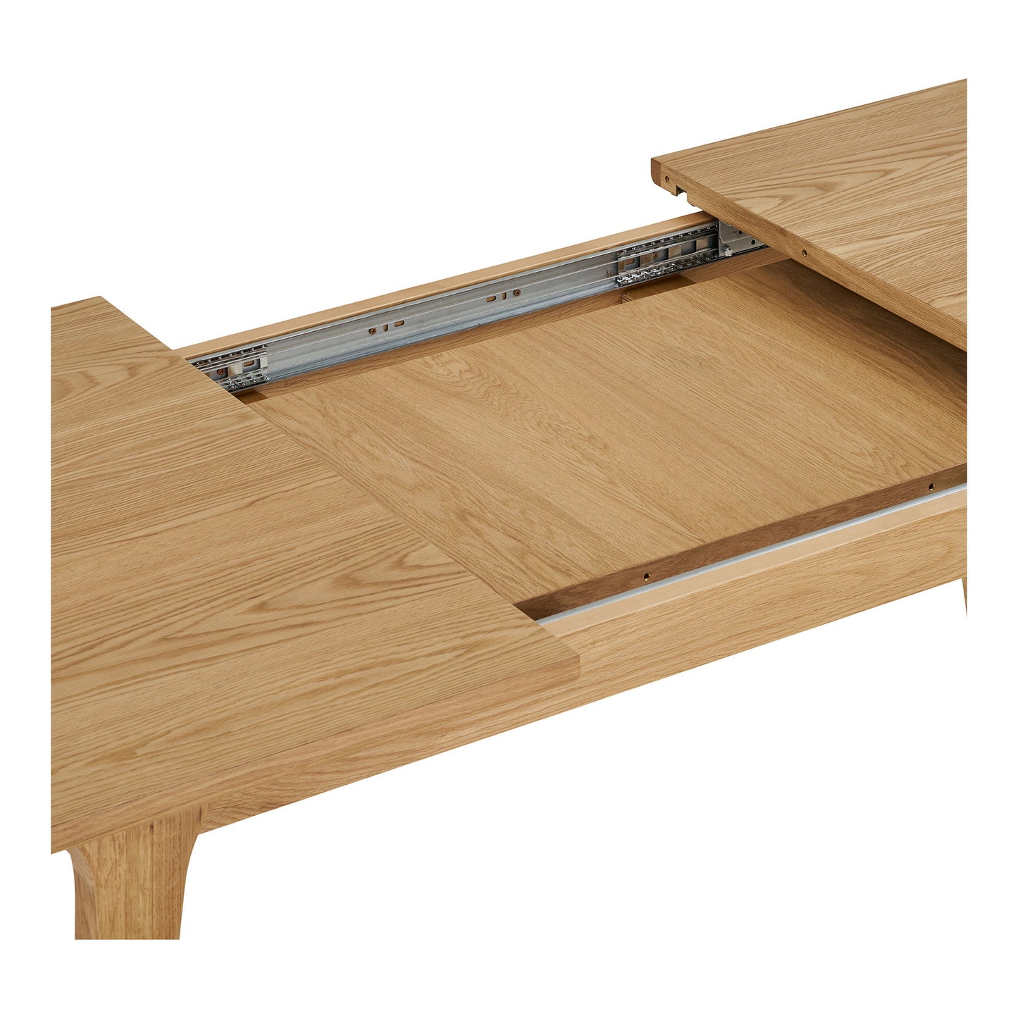 Darwin Spisebord - Spisebord, Egefiner, Natur, Inkl. To Tillægsplader 100X240-290-340X75 Cm  ⎮ 5713917037476 ⎮ 2202030 