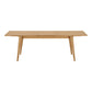 Darwin Spisebord - Spisebord, Egefiner, Natur, Inkl. En Tillægsplade  90X180-230X75 Cm    ⎮ 5713917037483 ⎮ 2202031 