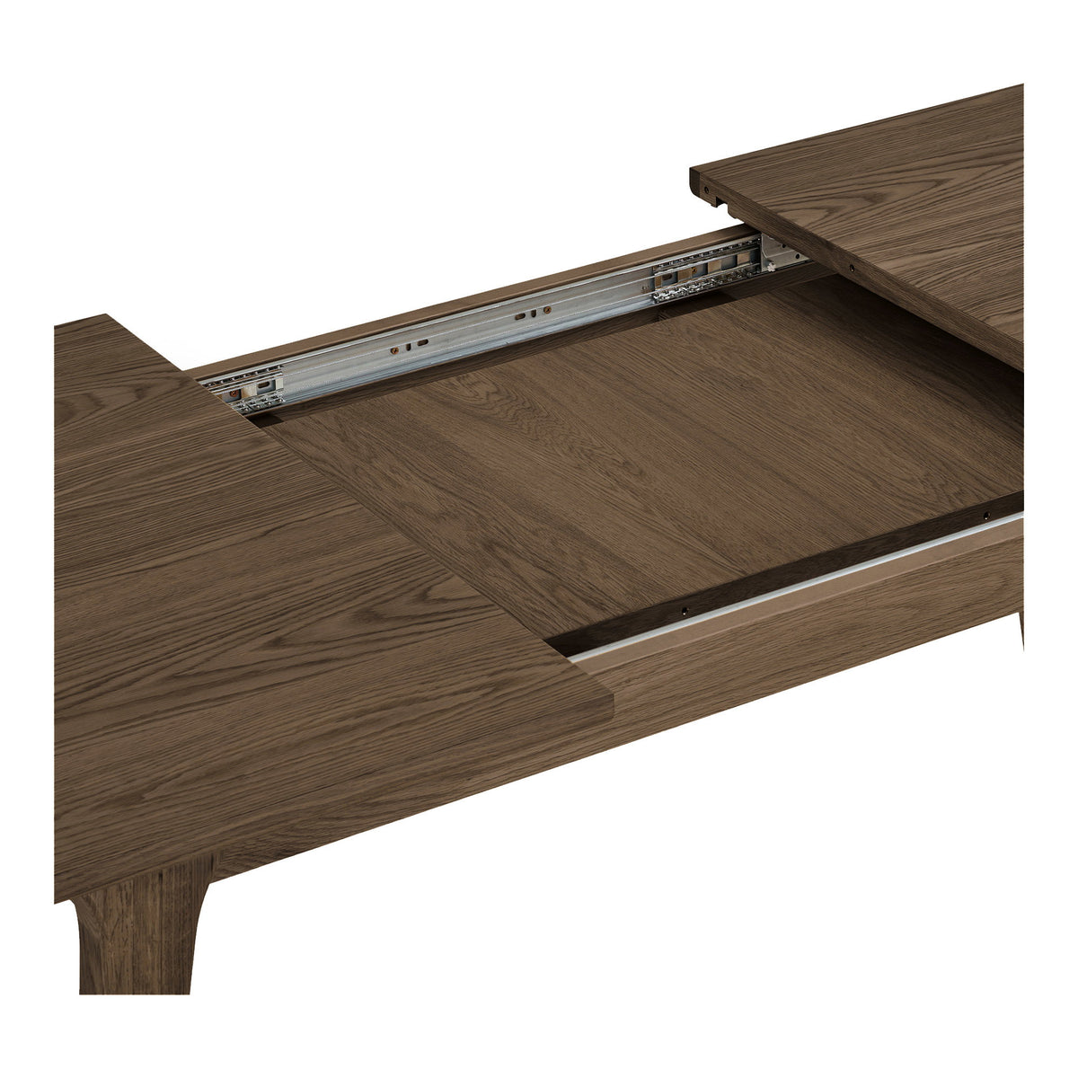 Darwin Spisebord - Spisebord, Egefiner, Brun, Inkl. To Tillægsplader 100X240-290-340X75 Cm  ⎮ 5713917044726 ⎮ 2202032 