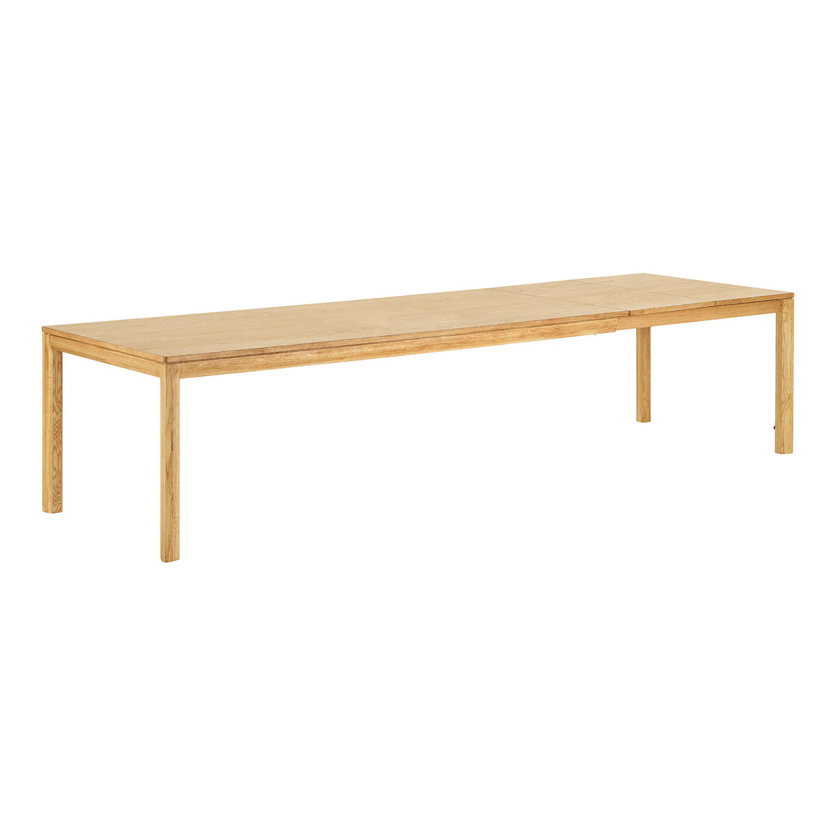 Bowen Spisebord - Spisebord, Eg, Natur, Inkl. To Tillægsplader 100X220-270-320X75 Cm  ⎮ 5713917047413 ⎮ 2202046 