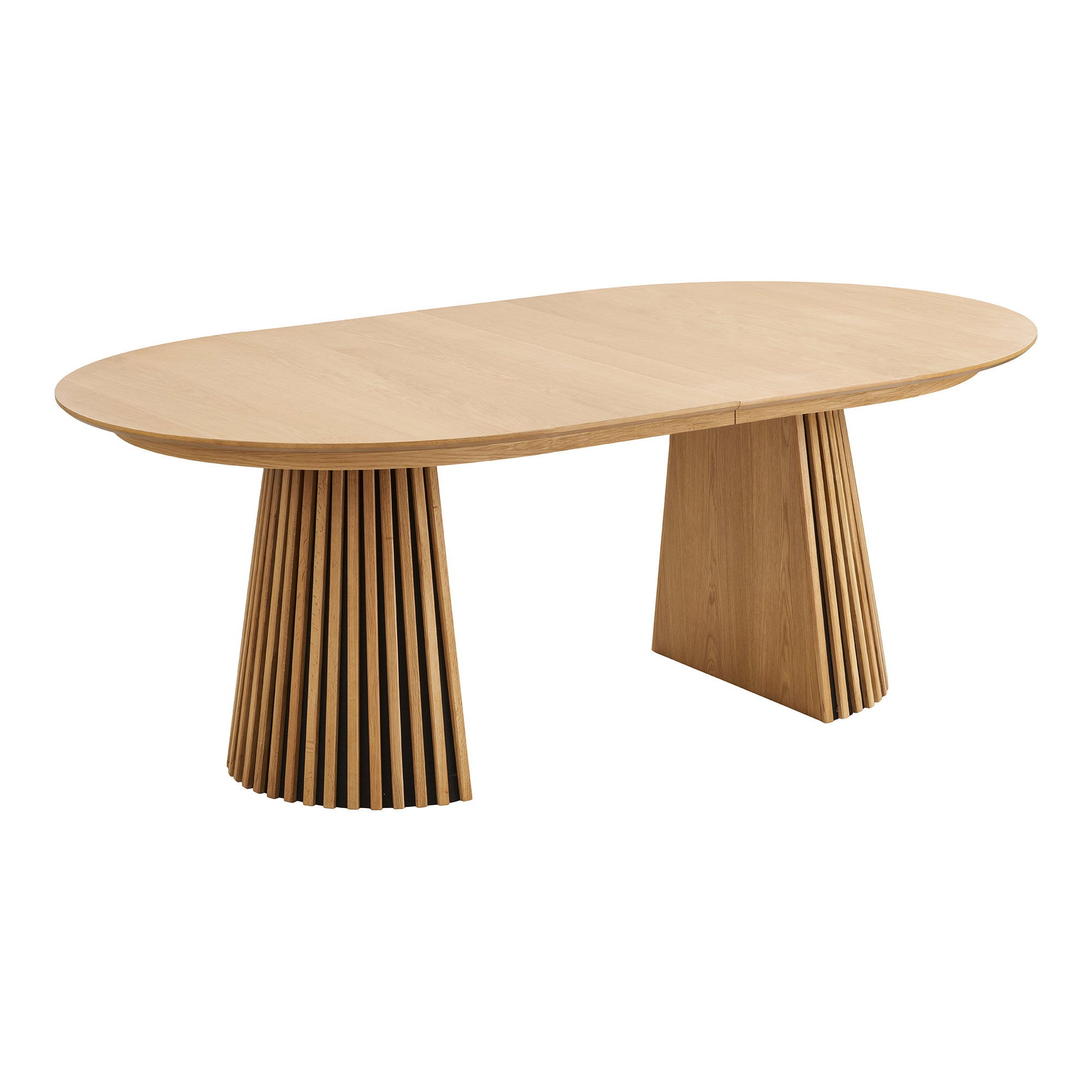 Osaka Spisebord - Spisebord, Egefiner, Natur, Inkl. To Tillægsplader 120X200-250-300X75 Cm ⎮ 5713917043774 ⎮ 2202985 