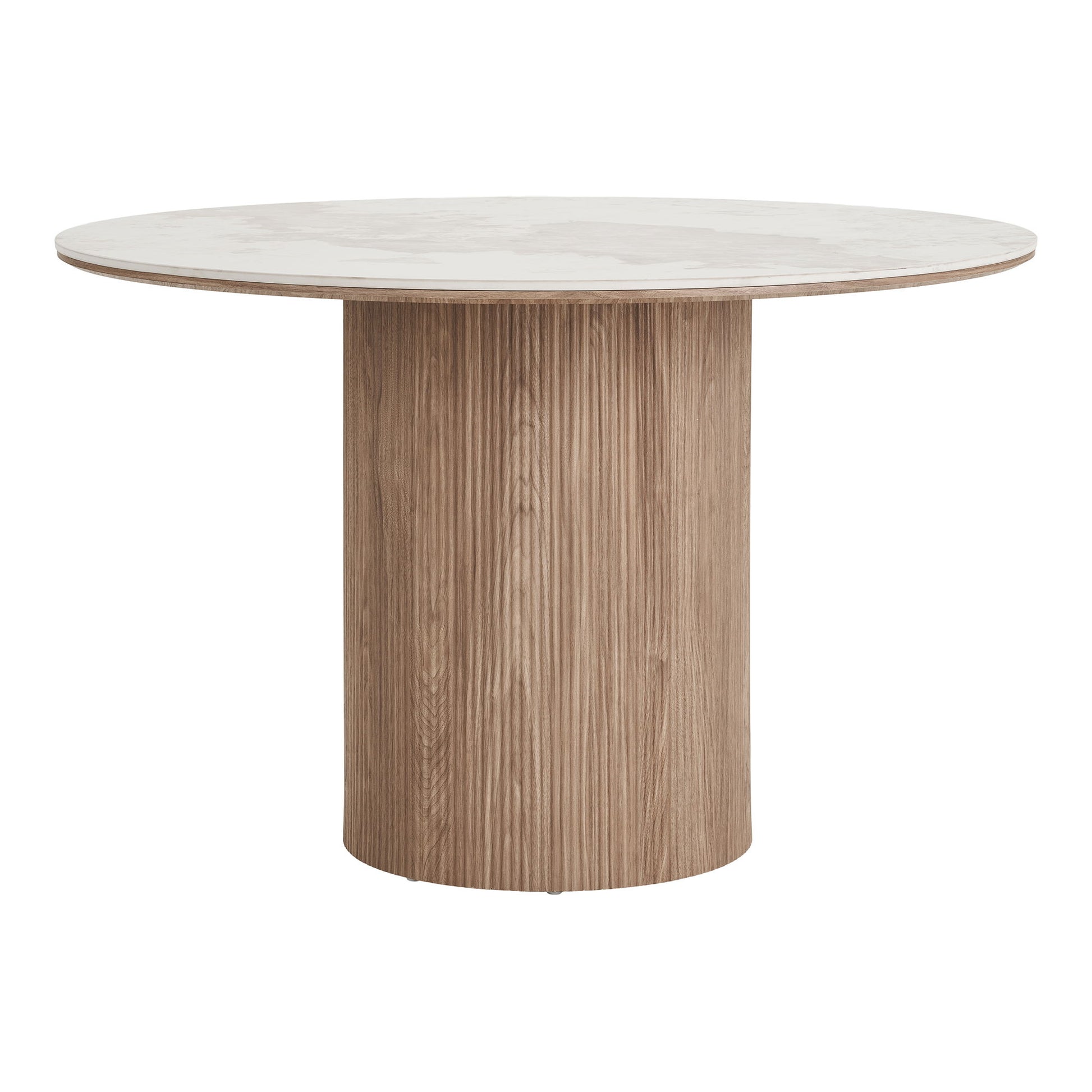 Athens Spisebord - Spisebord, Keramik Bordplade, Hvid, Mørkebrun Ø120X76 Cm ⎮ 5713917038152 ⎮ 2203135 