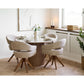 Athens Spisebord - Spisebord, Keramik Bordplade, Hvid/Brun Ø120X76 Cm ⎮ 5713917038152 ⎮ 2203135 