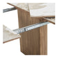 Athens Spisebord - Spisebord, Keramik Bordplade, Hvid/Brun, Inkl. To Tillægsplader Ø120X120-160-200X76 Cm ⎮ 5713917044719 ⎮ 2203138 
