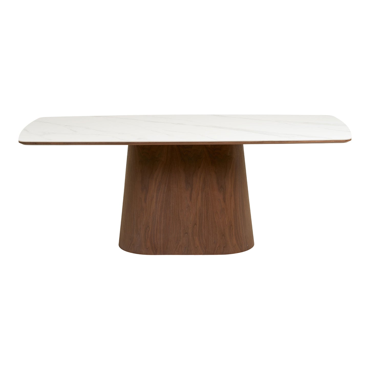 Noli Spisebord - Spisebord, Keramisk Bordplade/Askefiner, Hvid/Mørkebrun 90X200X76 Cm ⎮ 5713917042036 ⎮ 2203142 