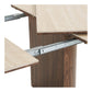 Delphi Spisebord - Spisebord, Keramik Bordplade, Travertin/Mørkebrun, Inkl. To Tillægsplader Ø120X120-160-200X76 Cm ⎮ 5713917044702 ⎮ 2203147