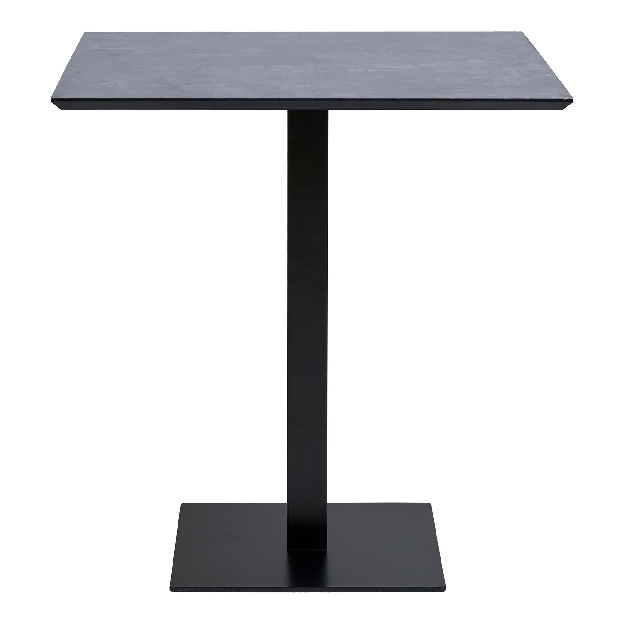 Fano Cafebord - Cafebord, Melamin, Mørk Sten, Sort Metal Base 70X70X75 Cm ⎮ 5713917033287 ⎮ 2250002 