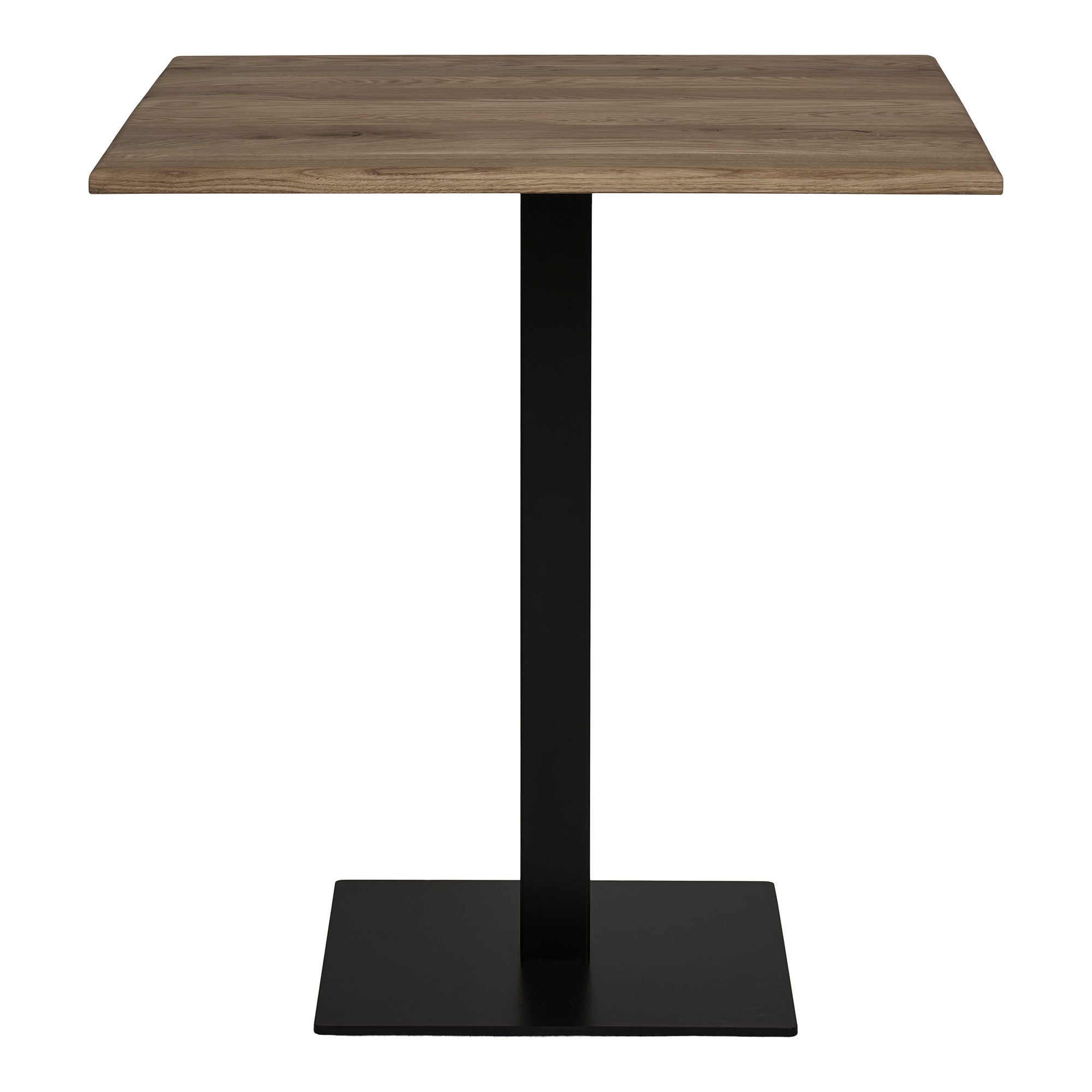 Lignano Cafebord - Cafebord, Smoked Eg, Sort Metal Base 70X70X75 Cm ⎮ 5713917033782 ⎮ 2250004 