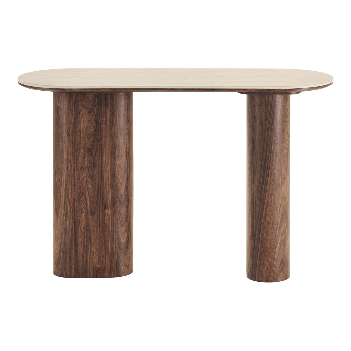 Delphi Konsolbord - Konsolbord, Keramik Bordplade, Travertin/Mørkebrun 40X120X78 Cm ⎮ 5713917044467 ⎮ 2301083 