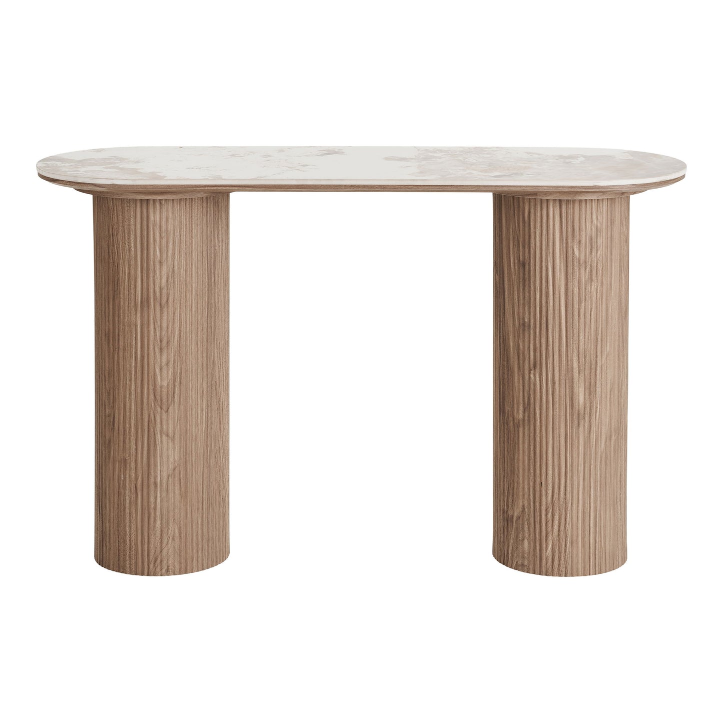 Athens Konsolbord - Konsolbord, Keramik Bordplade, Hvid, Mørkebrun 40X120X78 Cm ⎮ 5713917038145 ⎮ 2301085 