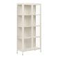 Brisbane Vitrineskab - Vitrineskab, 2 Glaslåger, Stål, Off White 80X35X175 Cm ⎮ 5713917045723 ⎮ 3001081 