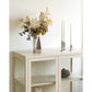 Brisbane Vitrineskab - Vitrineskab, 2 Glaslåger, Stål, Off White 80X40X101 Cm ⎮ 5713917045730 ⎮ 3001082 
