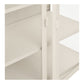 Brisbane Vitrineskab - Vitrineskab, 2 Glaslåger, Stål, Off White 80X40X101 Cm ⎮ 5713917045730 ⎮ 3001082 