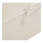 Brisbane Vitrineskab - Vitrineskab, 4 Låger, Stål, Off White 80X35X180 Cm ⎮ 5713917045747 ⎮ 3001083 