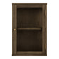 Zamora Væghængt Vitrine - Væghængt Vitrine, Eg/Egefiner/Hærdet Glas 20X40X60 Cm ⎮ 5713917047260 ⎮ 3001603