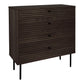 Kyoto Kommode - Kommode, 4 Skuffer, Egefiner, Smoked, Sorte Metalben 80X40X85 Cm ⎮ 5713917032488 ⎮ 3101006 