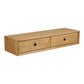 Luzern Væghængt Kommode - Væghængt Kommode, 2 Skuffer, Lakeret Eg 80X25X15 Cm ⎮ 5713917046478 ⎮ 3102041 