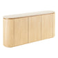 Larvik Skænk - Skænk, Granit/Ask Finer, Natur/Off White 180X40X85 Cm ⎮ 5713917046966 ⎮ 3150300