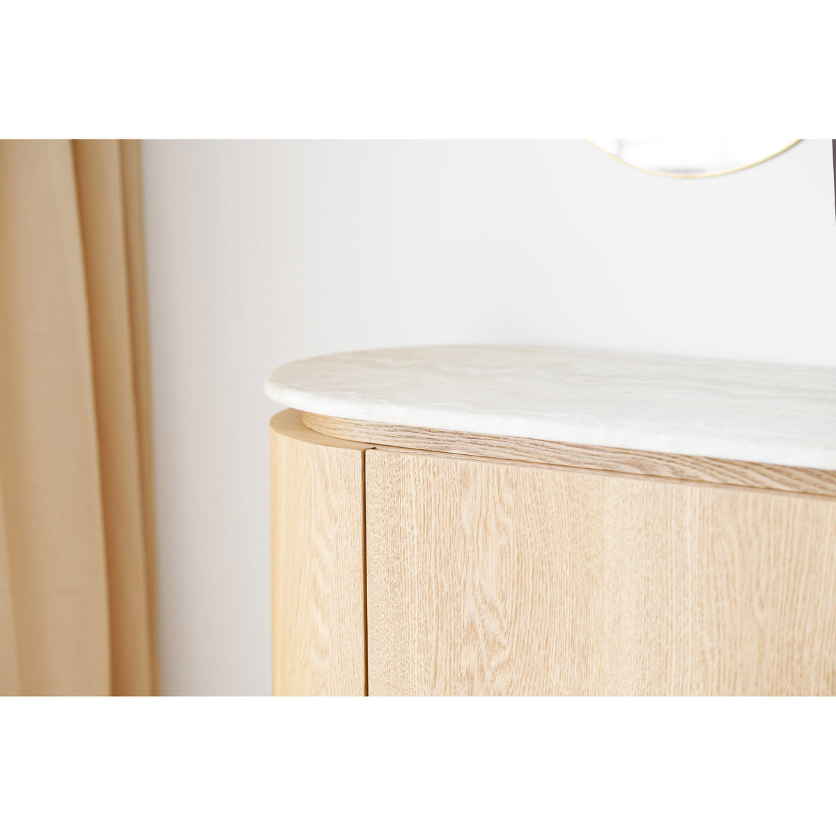 Larvik Skænk - Skænk, Granit/Ask Finer, Natur/Off White 180X40X85 Cm ⎮ 5713917046966 ⎮ 3150300
