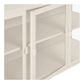 Brisbane Skænk - Skænk, 3 Glaslåger, Stål, Off White 140X40X85 Cm ⎮ 5713917045716 ⎮ 3151010 