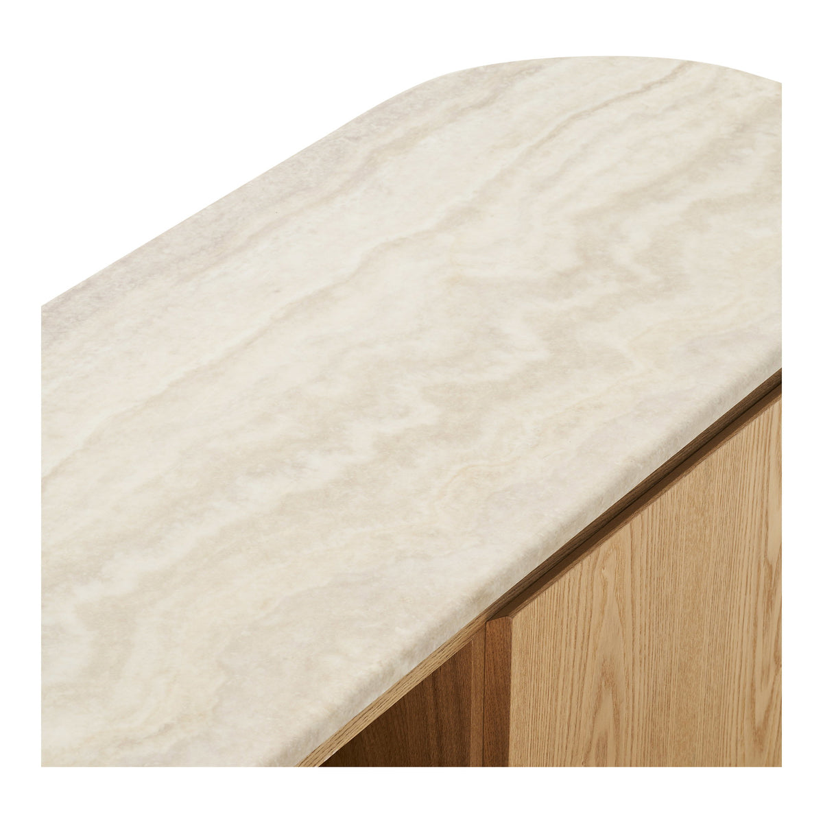 Larvik Tv-Bænk - Tv-Bænk, Granit/Ask Finer, Natur/Off White 160X40X45 Cm ⎮ 5713917046973 ⎮ 3201030 