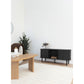 Nikko Tv-Bænk - Tv-Bænk, 2 Låger, Sort 113X40X52 Cm ⎮ 5713917047710 ⎮ 3201040 