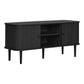 Nikko Tv-Bænk - Tv-Bænk, 2 Låger, Sort 113X40X52 Cm ⎮ 5713917047710 ⎮ 3201040 