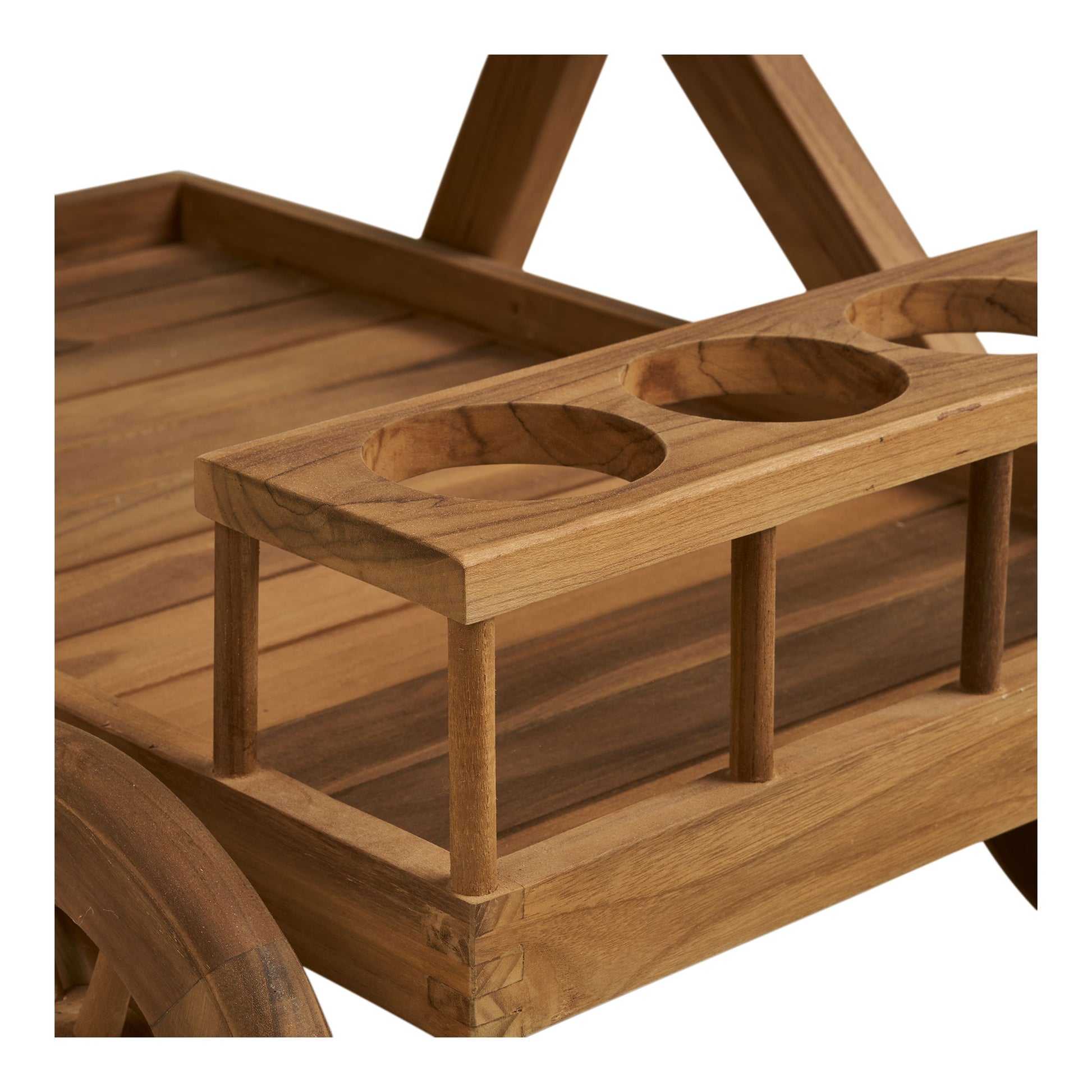 Pasaku Serveringsvogn - Serveringsvogn, Teak, Natur, 86X50X81 Cm ⎮ 5713917039562 ⎮ 3301500 