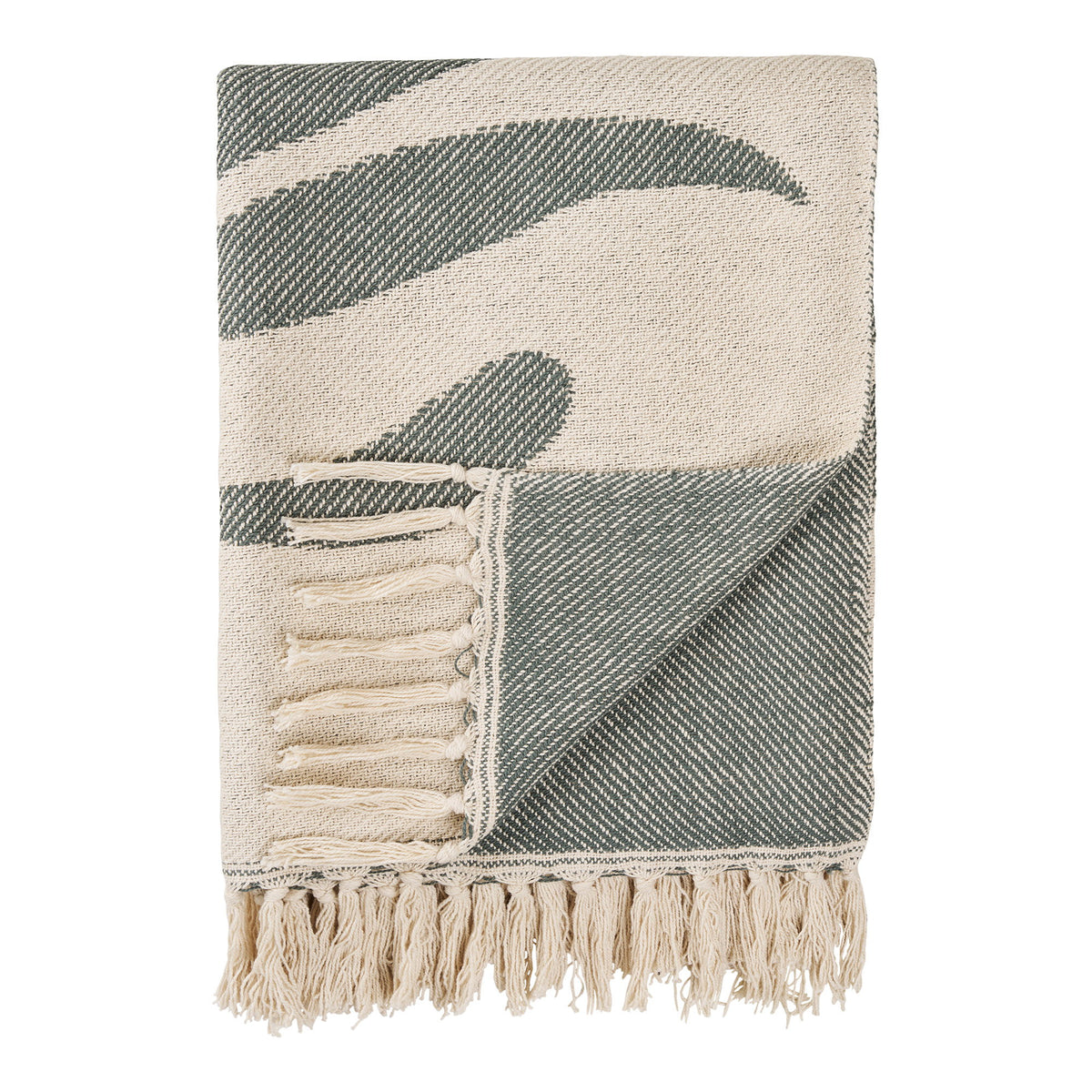 Loni Plaid - Plaid, Sand/Grøn 130X180 Cm ⎮ 5713917046454 ⎮ 3971021 