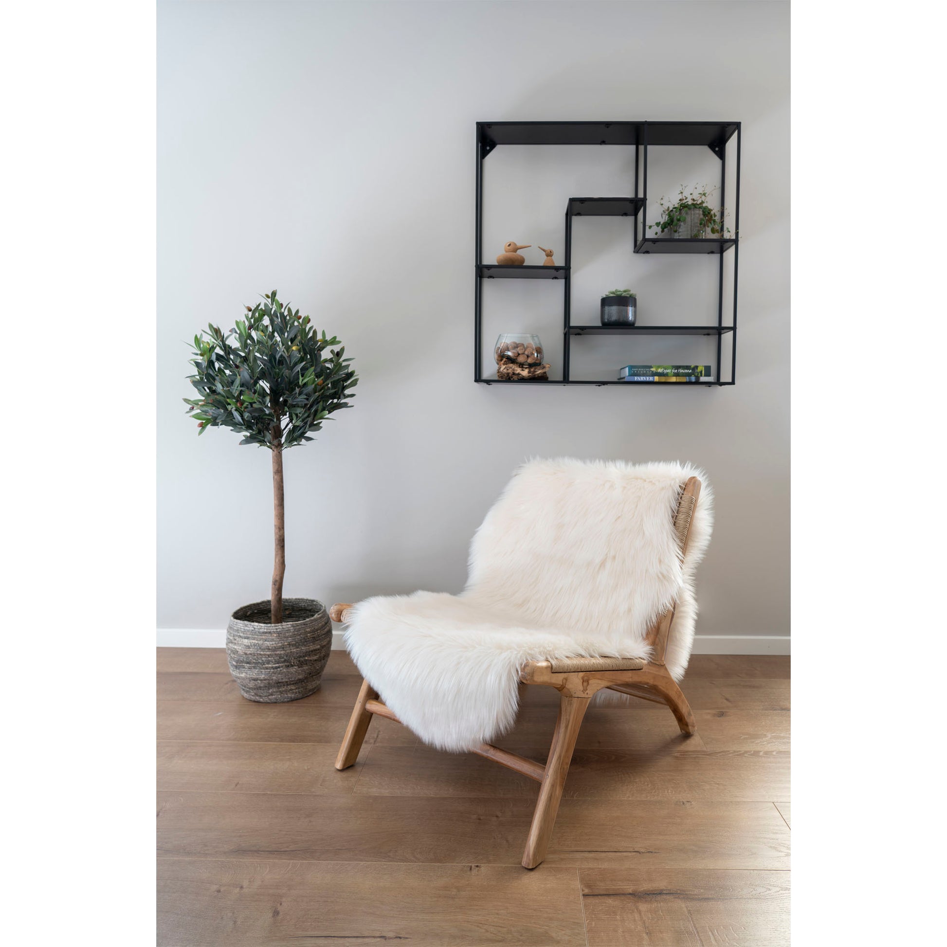 Lammeskind Imiteret - Lammeskind Imiteret, Råhvid, 60X180 Cm ⎮ 5713917003808 ⎮ 3981210 