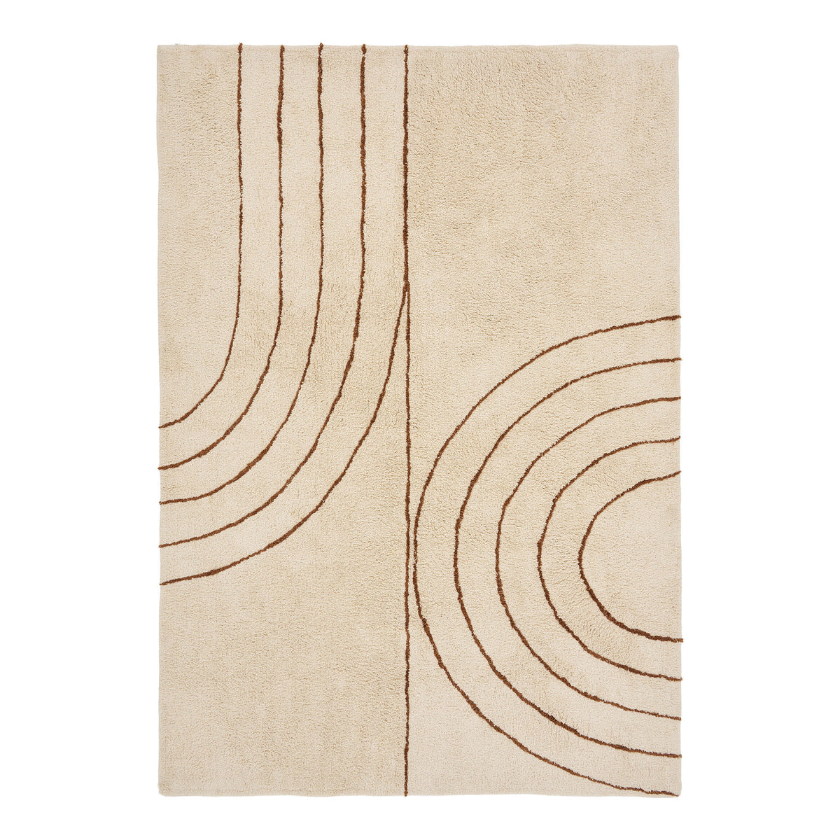 Tampa Tæppe - Tæppe, Bomuld Med Print, Beige 200X300 Cm ⎮ 5713917047772 ⎮ 3981851 