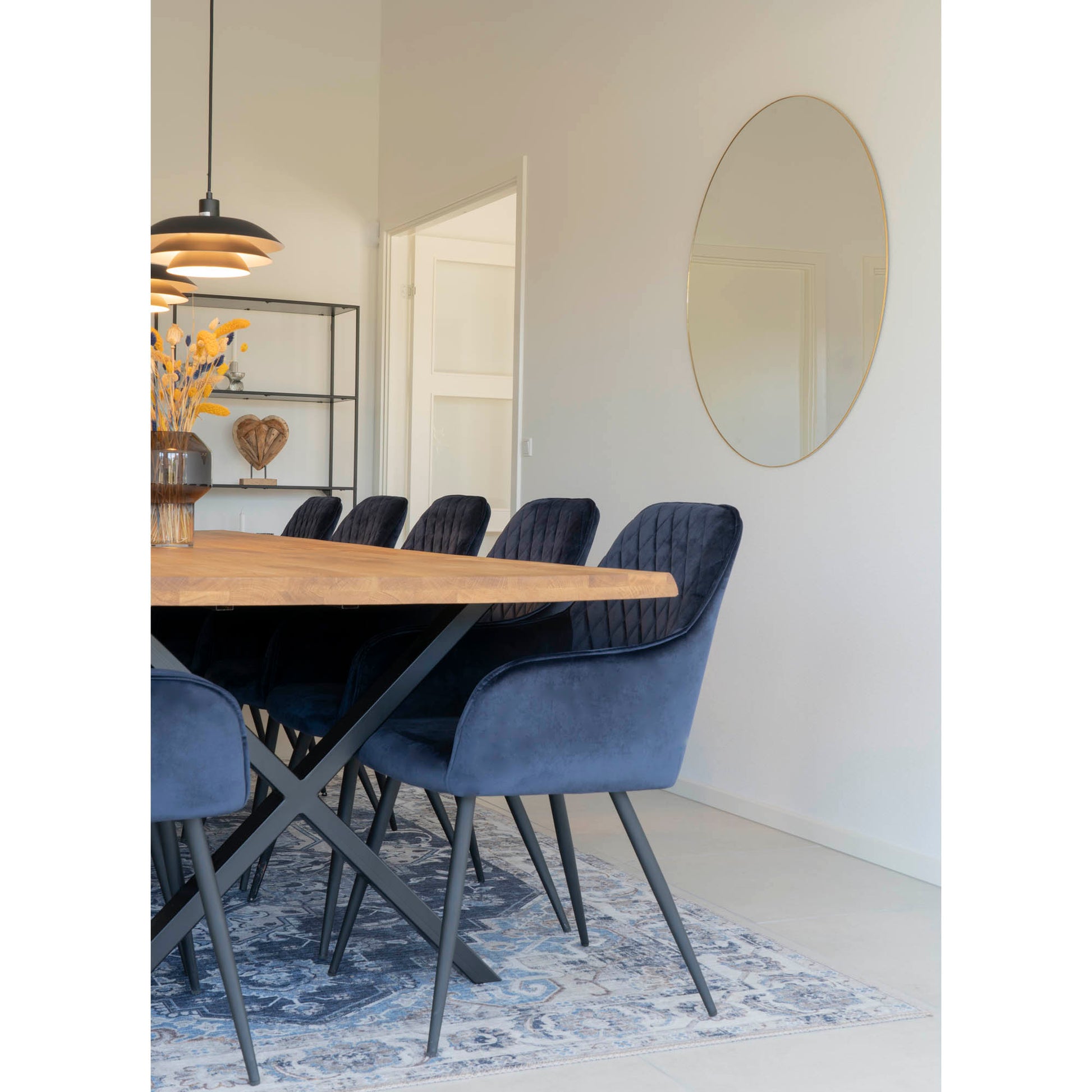 Jersey Spejl - Spejl, Stål, Messing Look Ø100 Cm ⎮ 5713917004782 ⎮ 4001180 