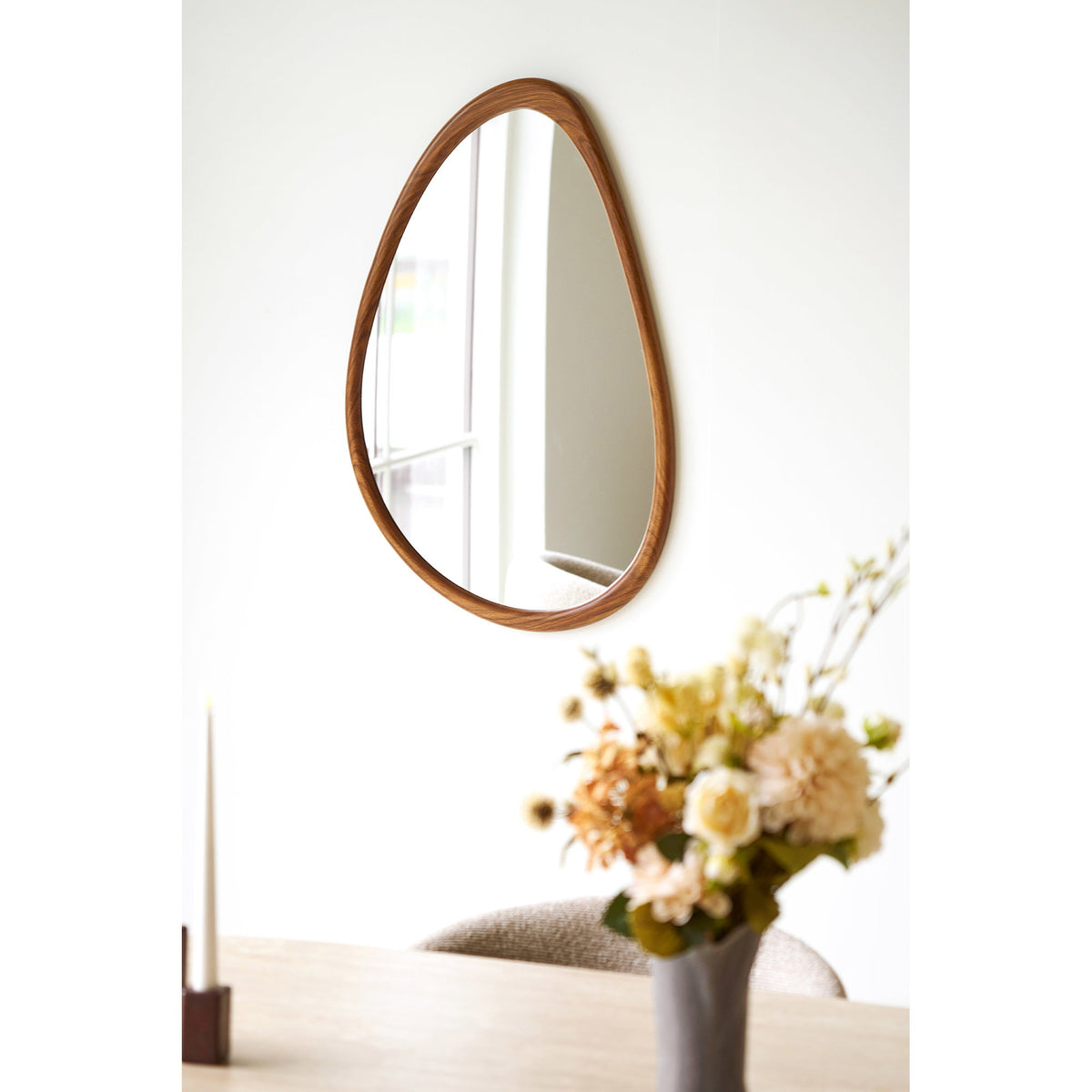 Luxon Spejl - Spejl, Organisk Form, Trælook, 50X80 Cm ⎮ 5713917045556 ⎮ 4001724 