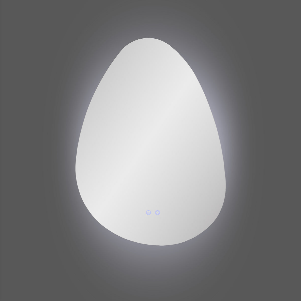 Kiama Spejl  - Spejl Med Led, Antidug Og 3 Lysniveauer, Organisk Form, 58X80 Cm   ⎮ 5713917045969 ⎮ 4201726 