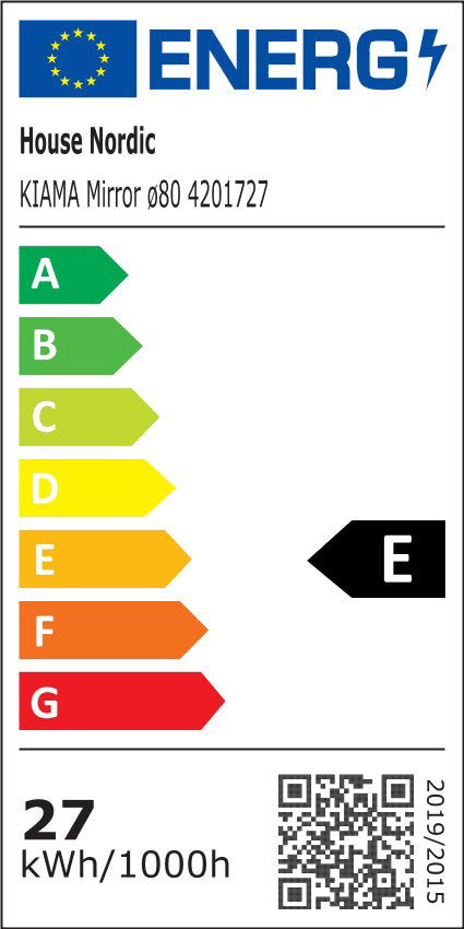 Kiama Spejl  - Spejl Med Led, Antidug Og 3 Lysniveauer, Ø80 Cm   ⎮ 5713917045976 ⎮ 4201727 