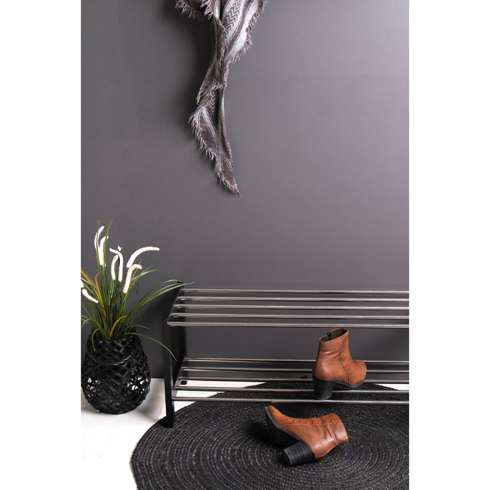 Padova Skoreol - Skoreol, Træ/Stål, 2 Hylder, Sort78X34 Cm ⎮ 5713917002375 ⎮ 4291095 