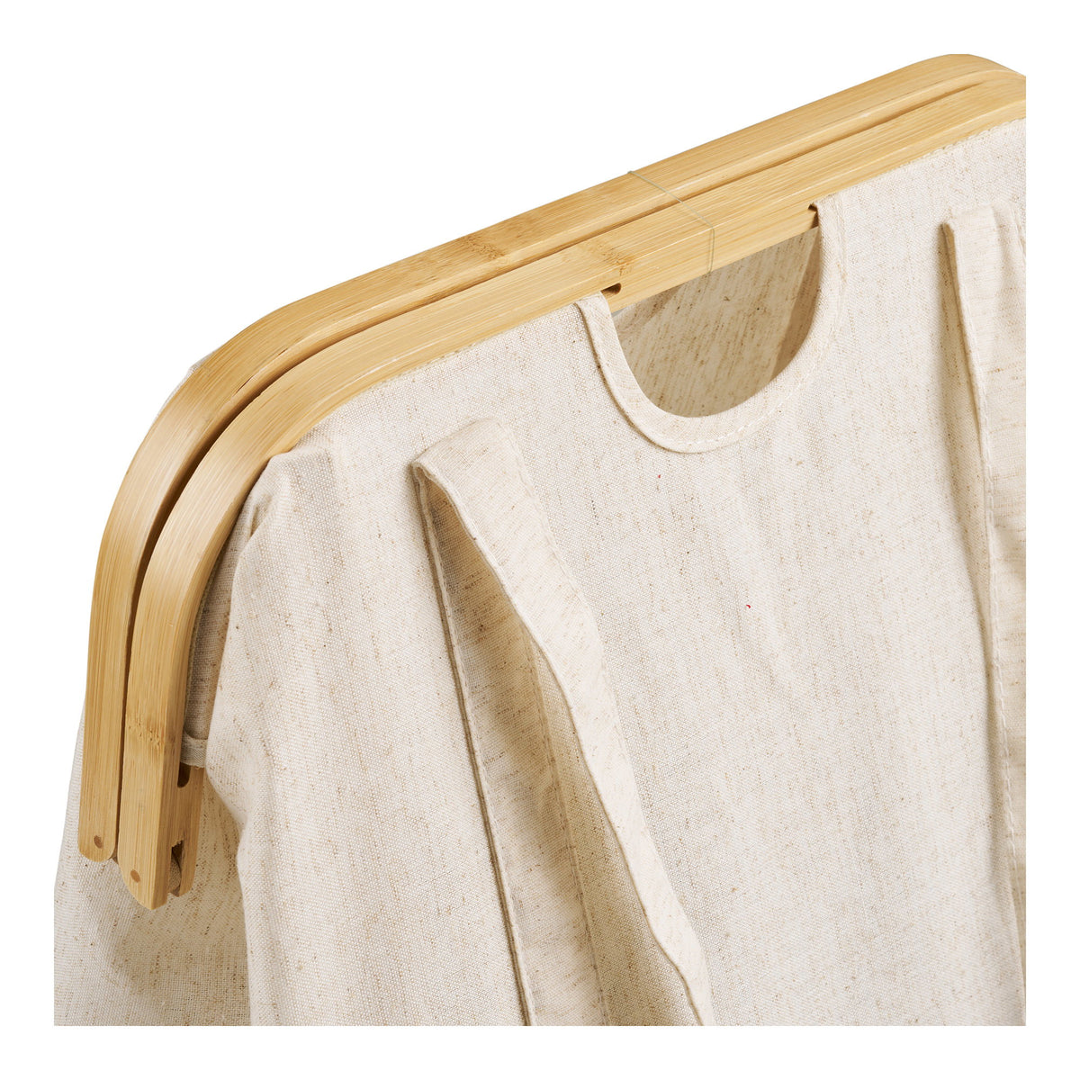Noto Vasketøjspose - Vasketøjspose, Bambus/Stof, Off White/Brun, 40X30X45 Cm ⎮ 5713917045389 ⎮ 4390003 