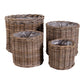Bogor Kurve - Kurve, Kubu Rattan, Natur Sæt Af 4 ⎮ 5713917009411 ⎮ 4401120 