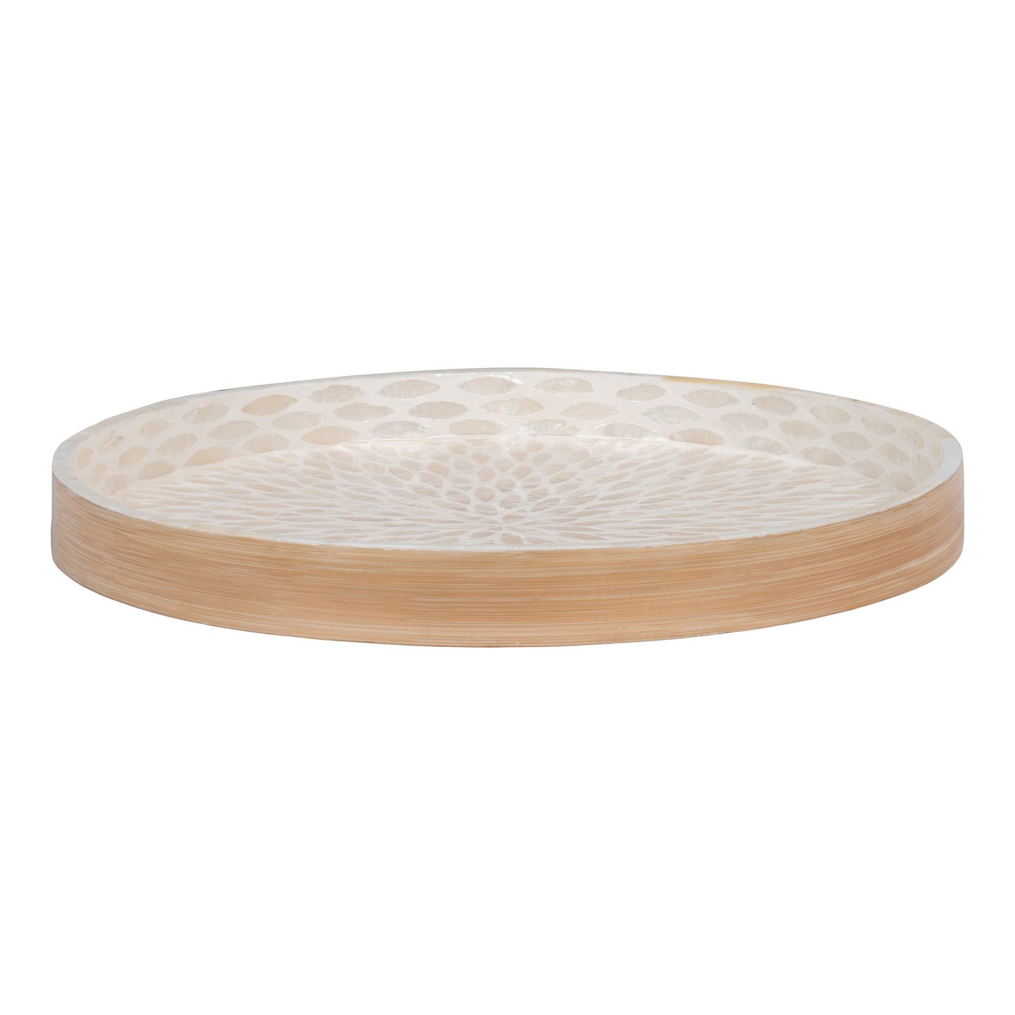 Bakke -  Bakke, Bambus/Capiz, Beige, 40X40X3,5 Cm  ⎮ 5713917029211 ⎮ 4401554 