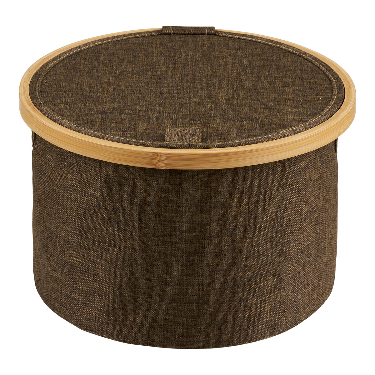 Noto Kurv - Kurv, Rund, Bambus/Stof, Brun, Ø30X20 Cm ⎮ 5713917045358 ⎮ 4401575 