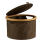Noto Kurv - Kurv, Rund, Bambus/Stof, Brun, Ø30X20 Cm ⎮ 5713917045358 ⎮ 4401575 