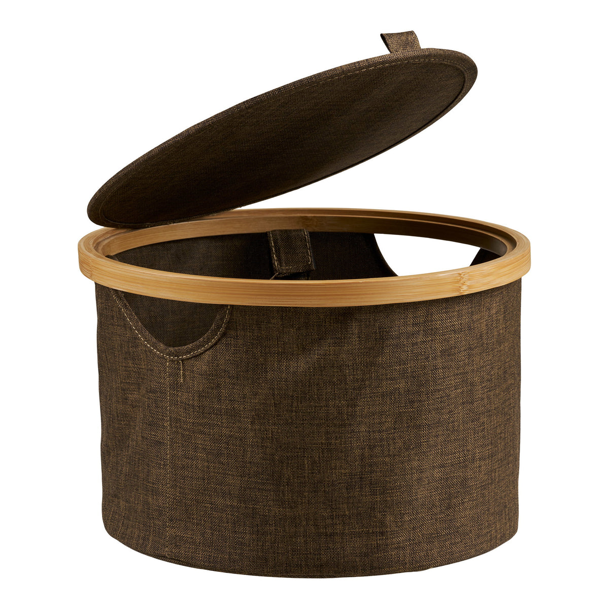 Noto Kurv - Kurv, Rund, Bambus/Stof, Brun, Ø30X20 Cm ⎮ 5713917045358 ⎮ 4401575 