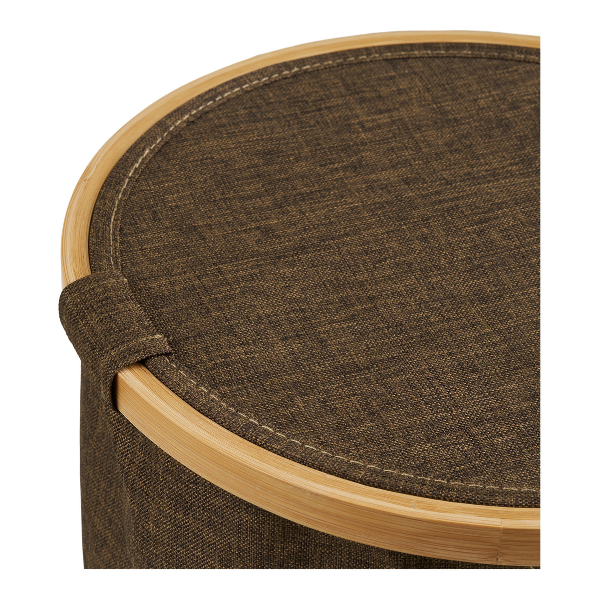 Noto Kurv - Kurv, Rund, Bambus/Stof, Brun, Ø30X20 Cm ⎮ 5713917045358 ⎮ 4401575 