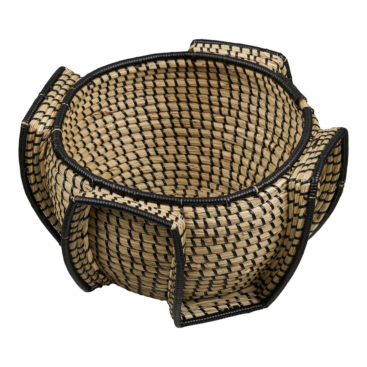 Medan Kurv - Kurv, Søgræs, Natur/Sort, Ø33X20 Cm ⎮ 5713917045402 ⎮ 4401576 