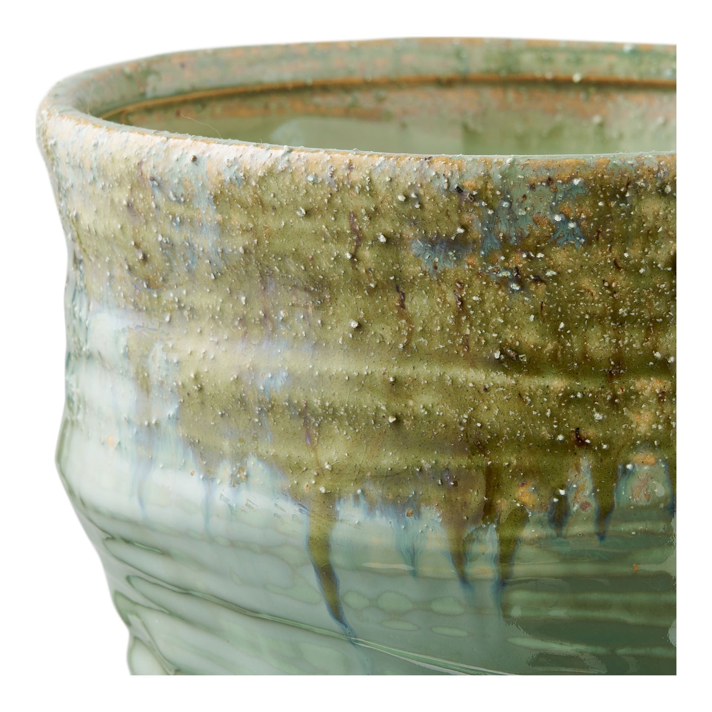 Vase - Vase, Keramik, Grøn Ø22X34,5 Cm ⎮ 5713917039449 ⎮ 4441008 