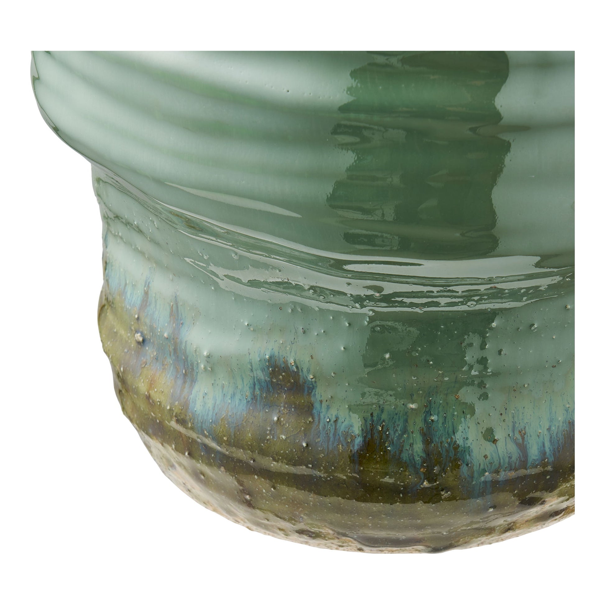 Vase - Vase, Keramik, Grøn Ø22X34,5 Cm ⎮ 5713917039449 ⎮ 4441008 