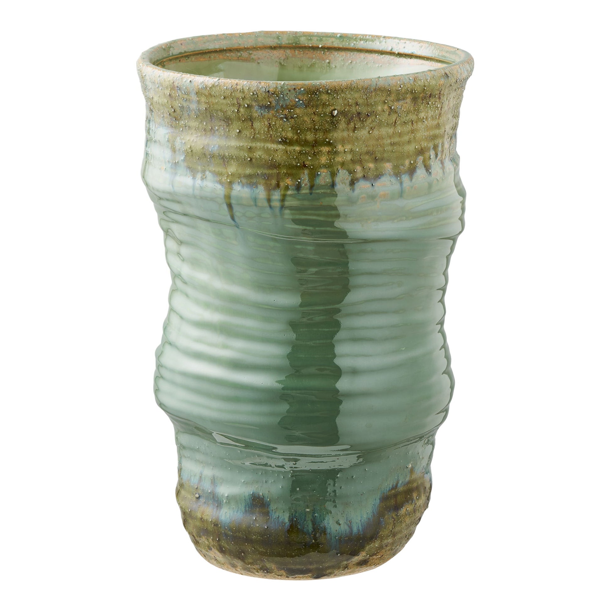 Vase - Vase, Keramik, Grøn Ø22X34,5 Cm ⎮ 5713917039449 ⎮ 4441008 
